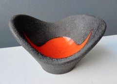 Gilbert Valentin Mid-Century Modern Ceramic Bowl or Vallauris
