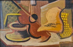 French Cubist Still Life With Guitar