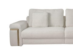 Sofá Modular Contemporáneo GILD con Latón Antiguo Cepillado