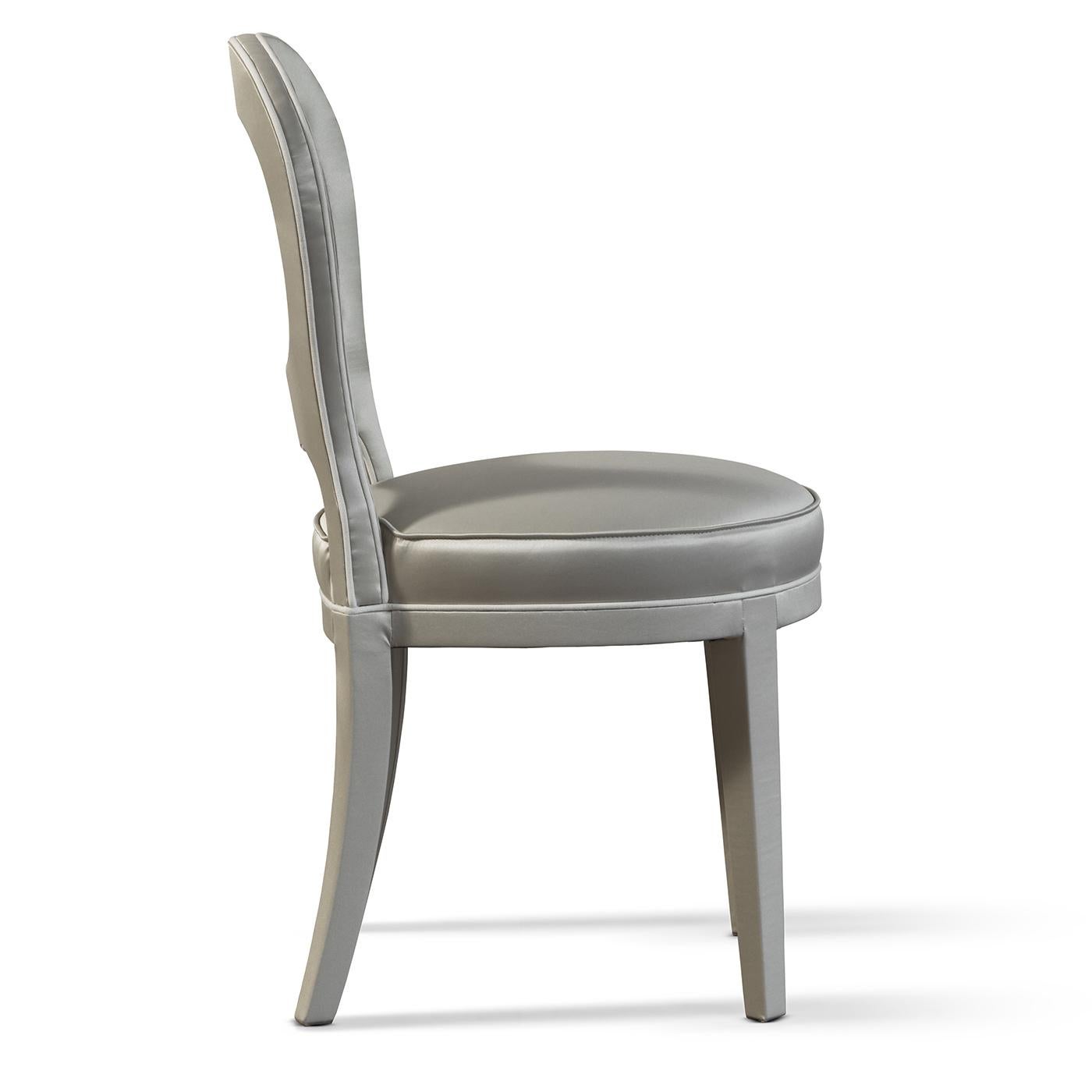Vergoldeter Gilda-Stuhl in Weiß (Italienisch)