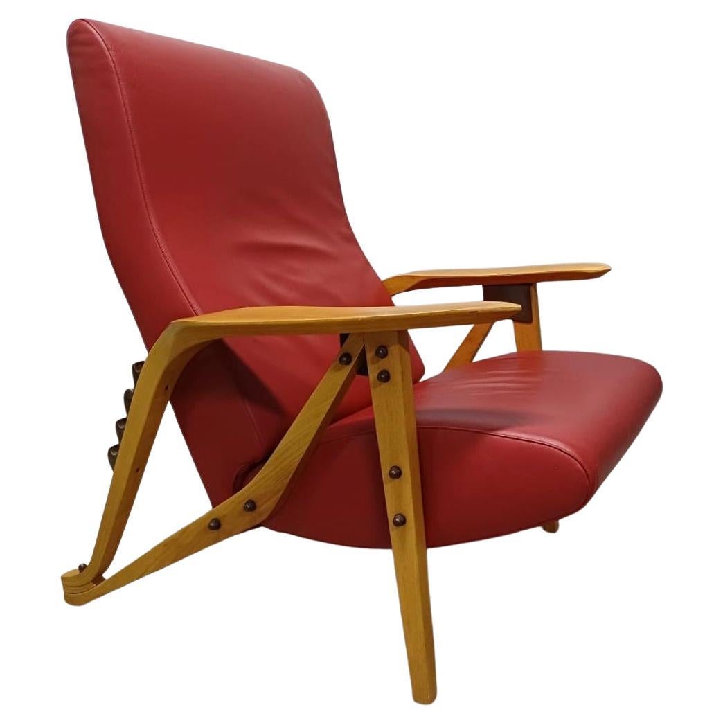 "Gilda" Carlo Molino Reclining Chair. Edited by Zanotta For Sale