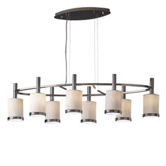 Lampadario Gilda Oval a 8 luci