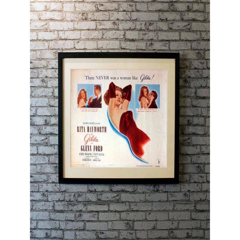 Gilda, unframed poster, 1946

Half Sheets (22 X 28 Inches). A small-time gambler hired to work in a Buenos Aires casino discovers his employer's new wife is his former lover.

Year: 1946
Nationality: United States
Condition: Unfolded
Type: