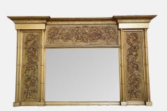 Gilded 19th Century Overmantel Mirror