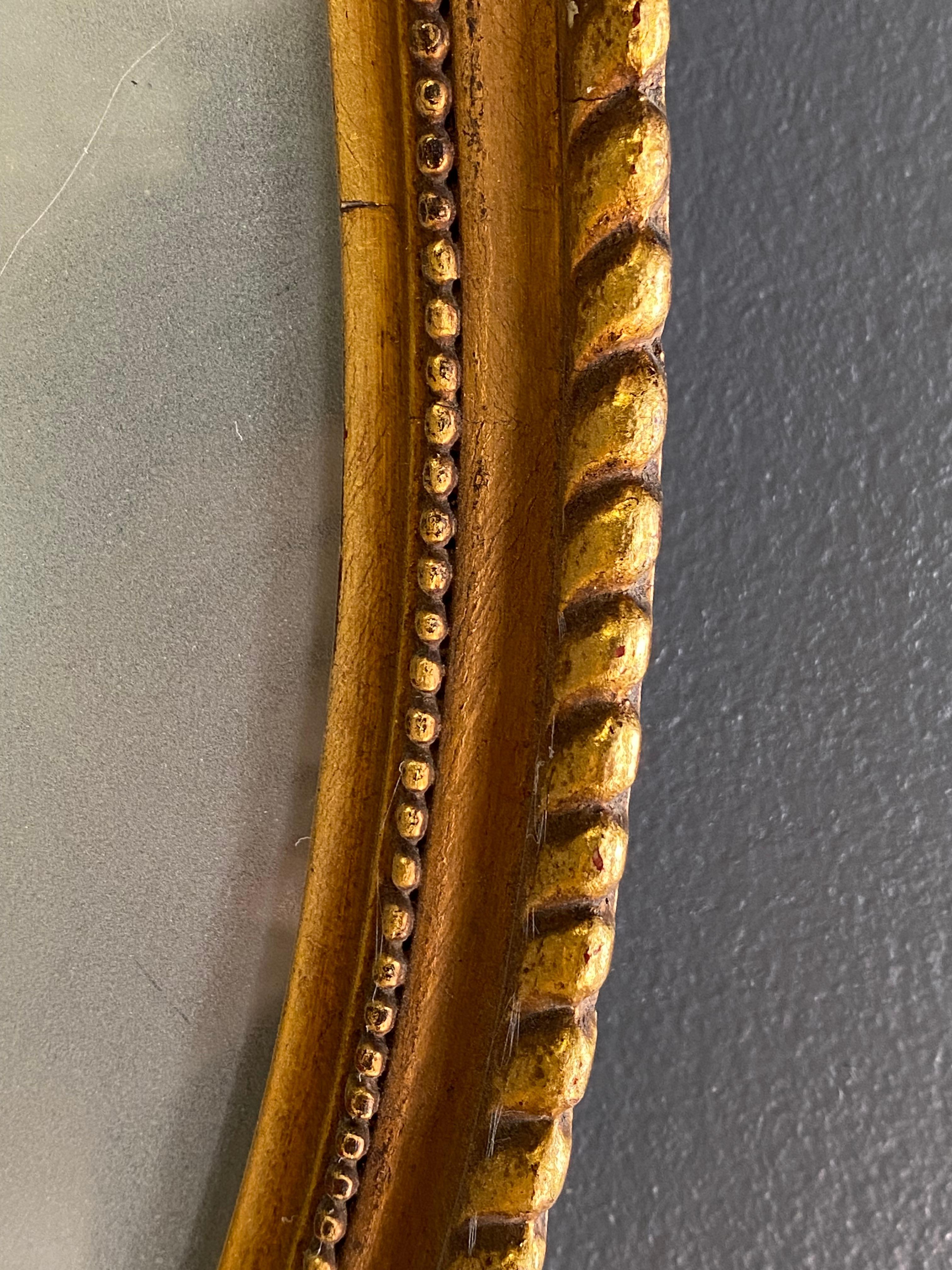 Gilded 1930s Adams Style Floral and Scroll Mirror 5