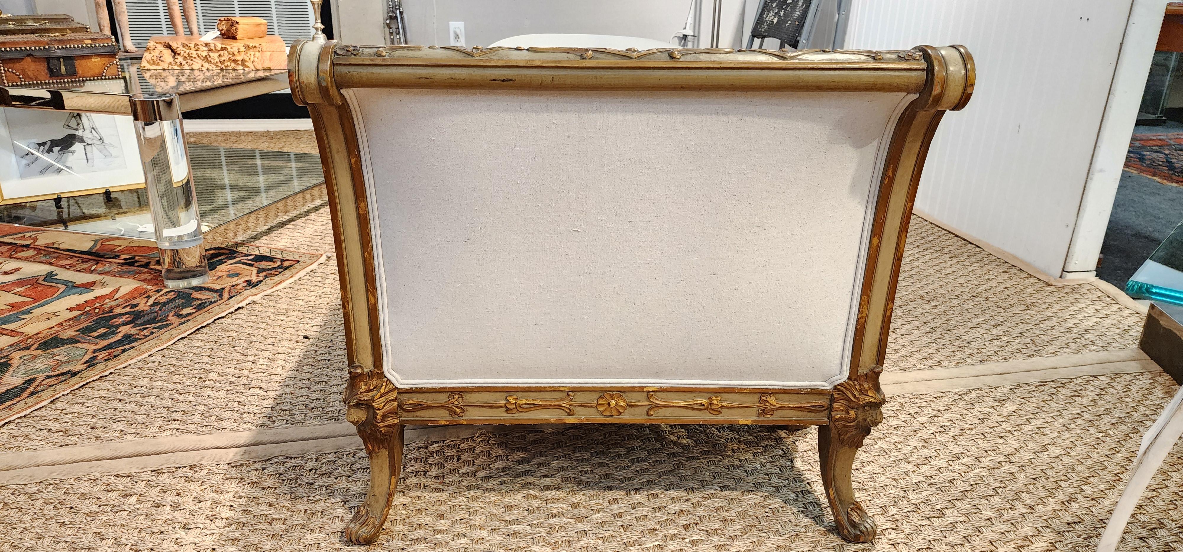 Gilded Age Highly Carved Chaise Lounge 6
