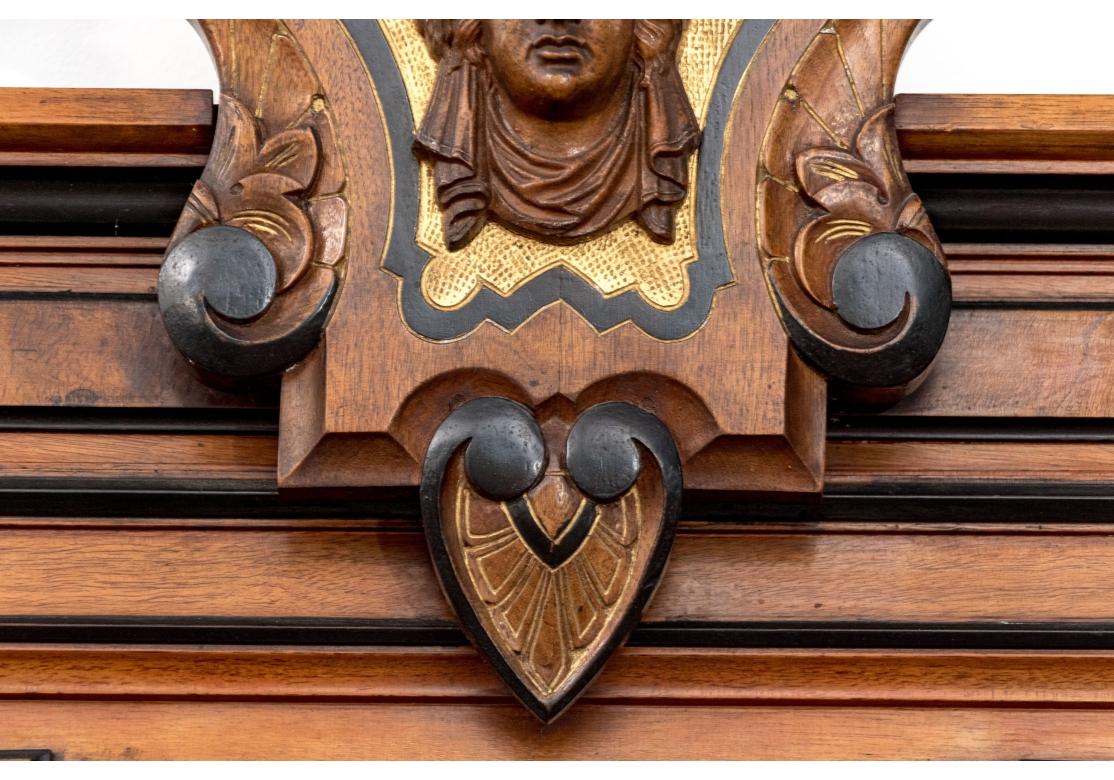 Specchio a figura intera Gilded Age Pier Marble Top in vendita 11