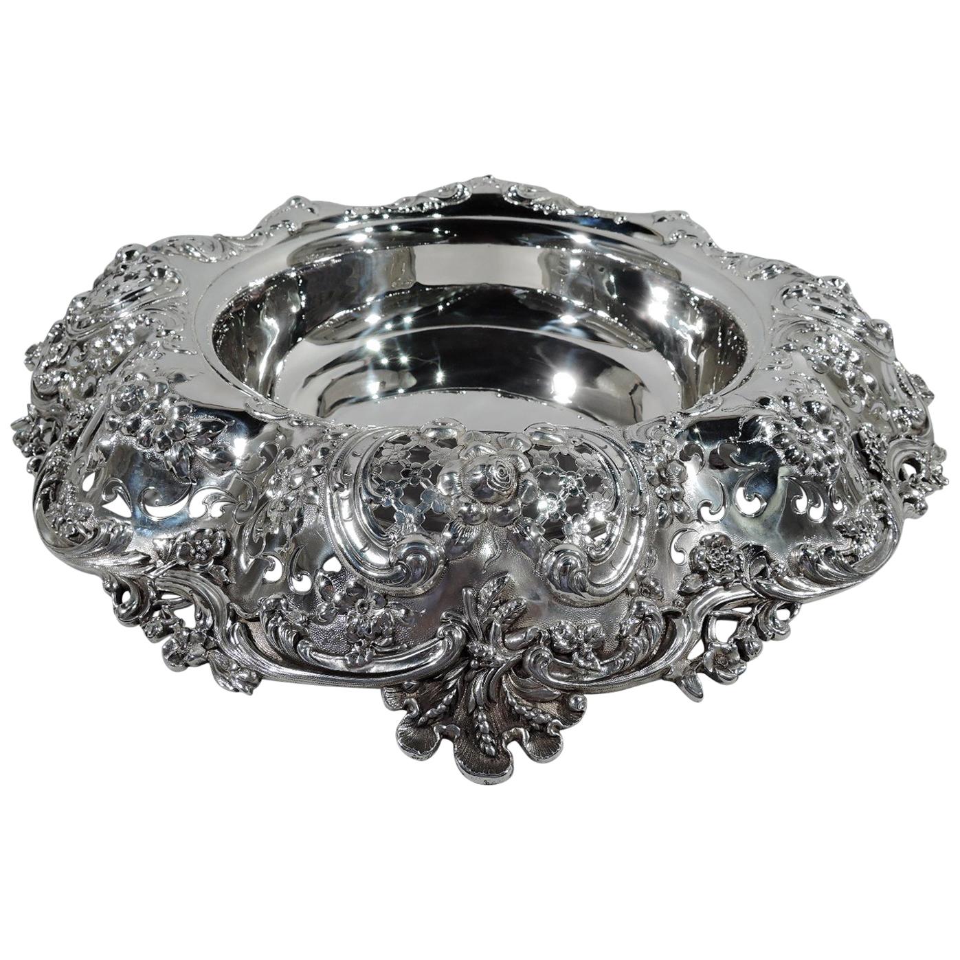 Gilded Age Sumptuous Sterling Silver Centerpiece Bowl by Tiffany & co.