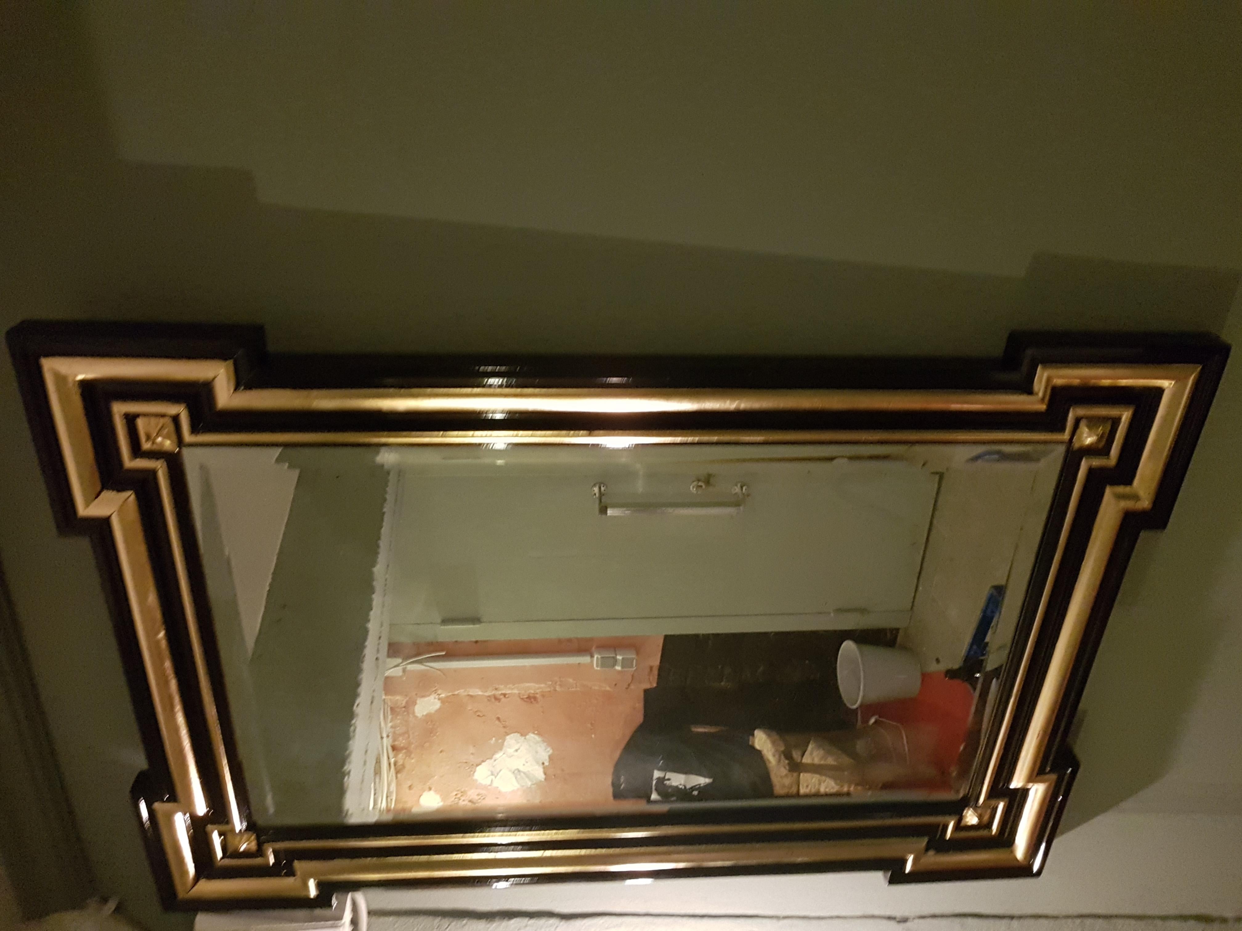 Gilded and Ebonized French Wall Mirror Napoléon III, 1860 7