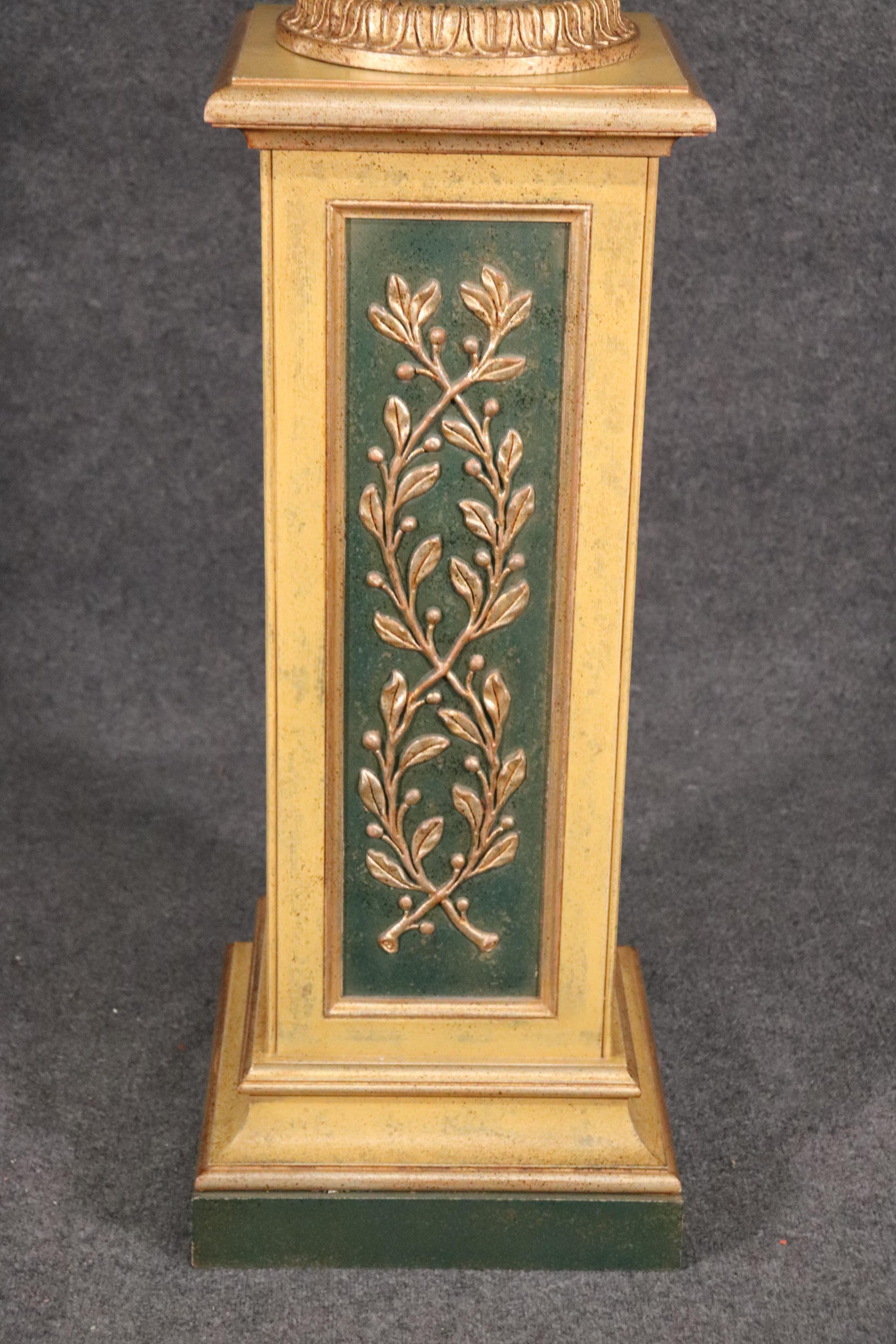 Gilded and Paint Decorated Venetian Style Floor Standing Plantstand Planter For Sale 5