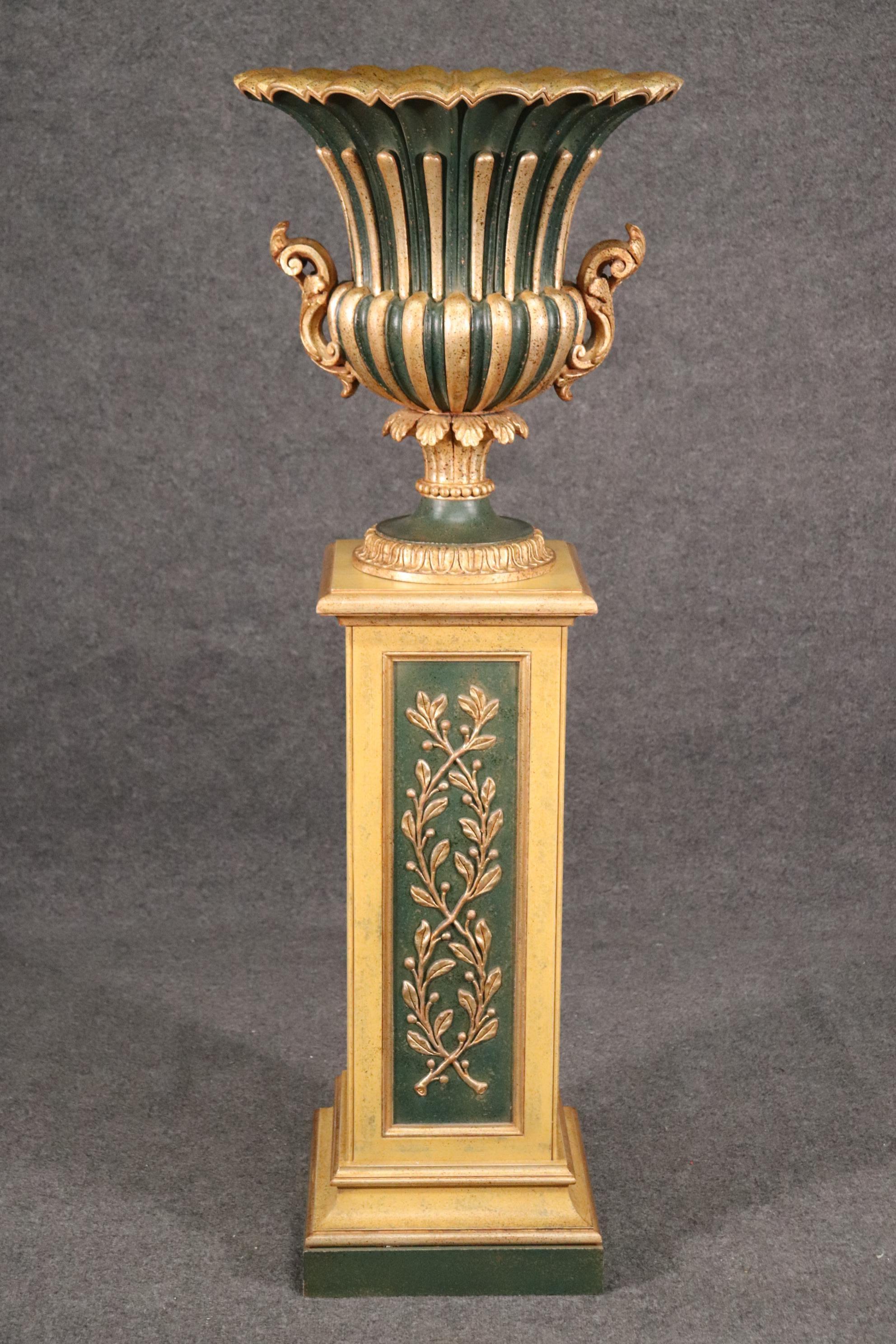 Rococo Gilded and Paint Decorated Venetian Style Floor Standing Plantstand Planter For Sale