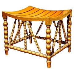 Tabouret Thebes américain 1900