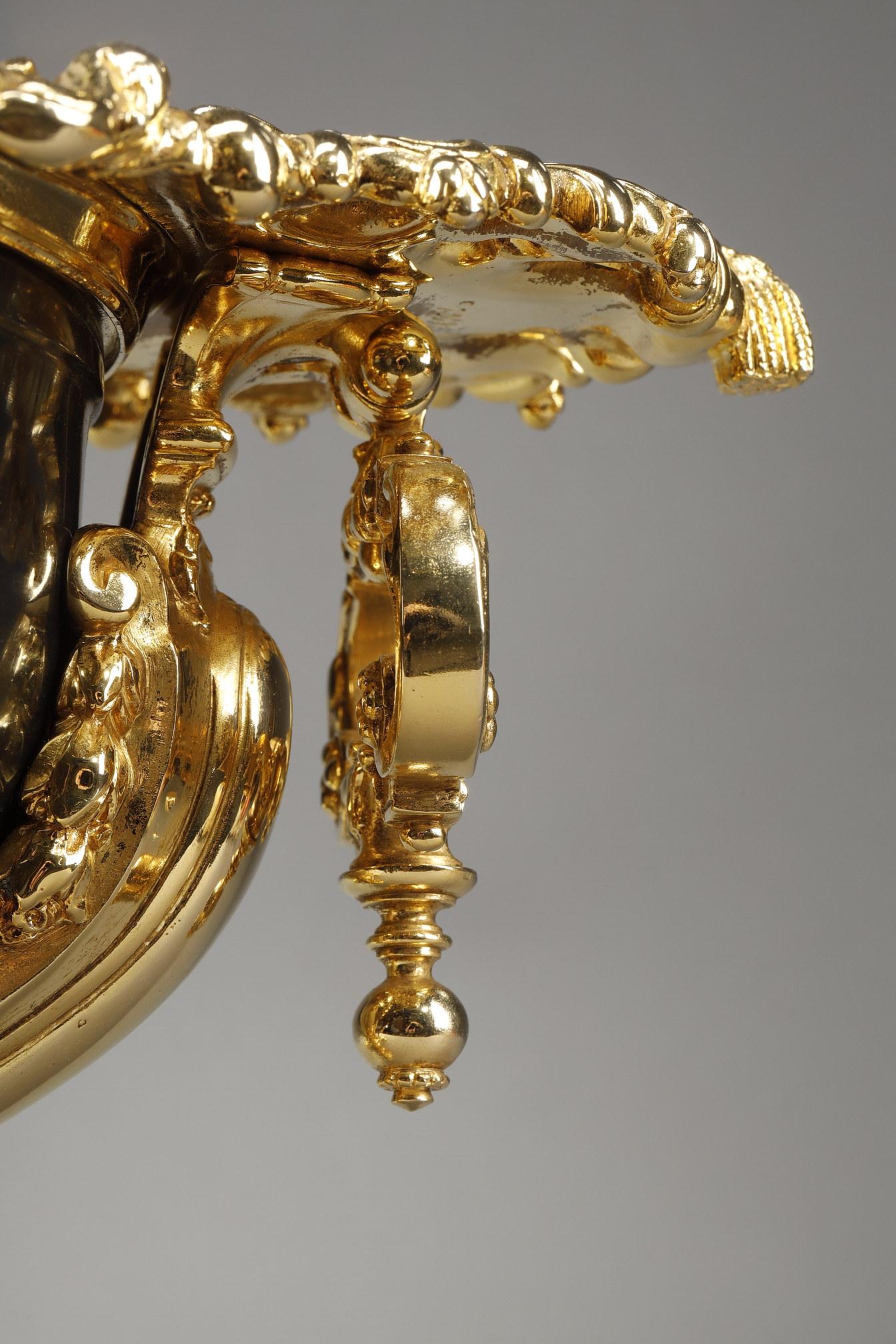 Bol en bronze doré et patiné, fin du 19ème siècle en vente 9