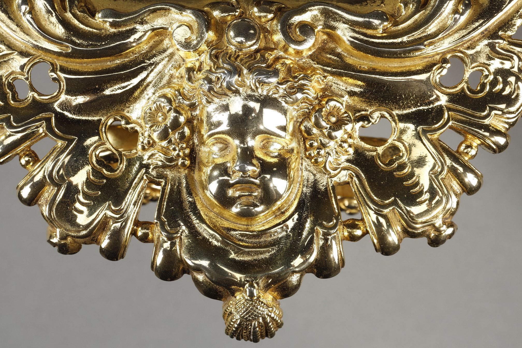 Bol en bronze doré et patiné, fin du 19ème siècle en vente 12
