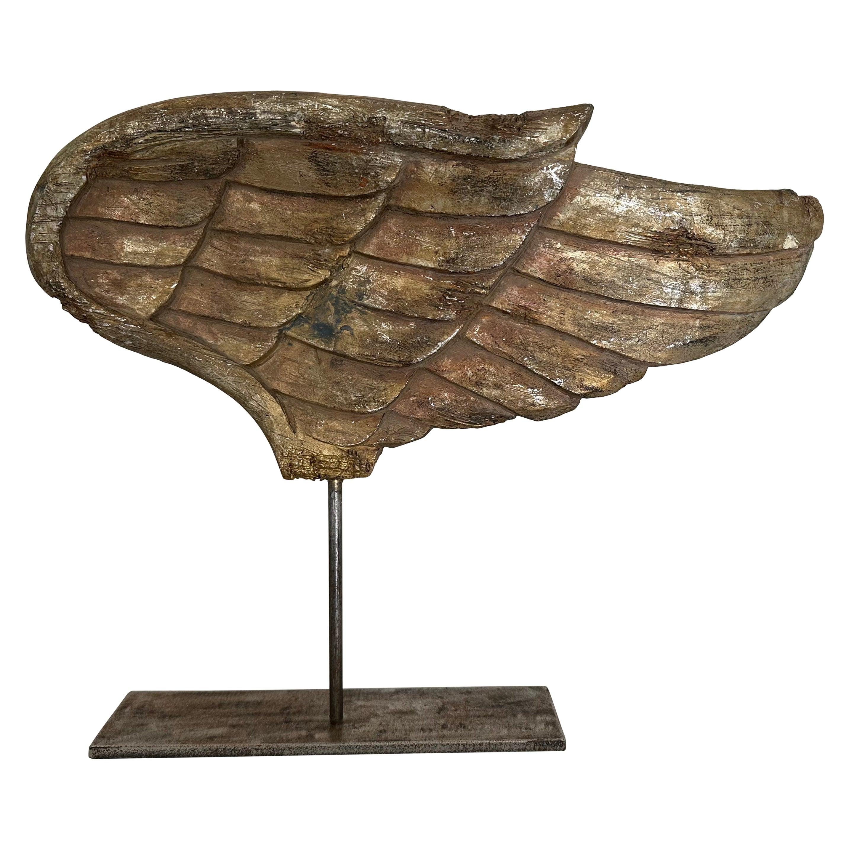 Scultura ad ala d'angelo dorata in vendita 6