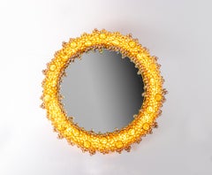 Palwa 27" Backlit Mirror with Swarovski Crystals & Gilded Brass, Germany 1960s