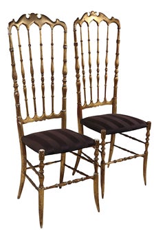 Gilded Ballroom Cafe Bistro Dining Chairs Two Pairs available