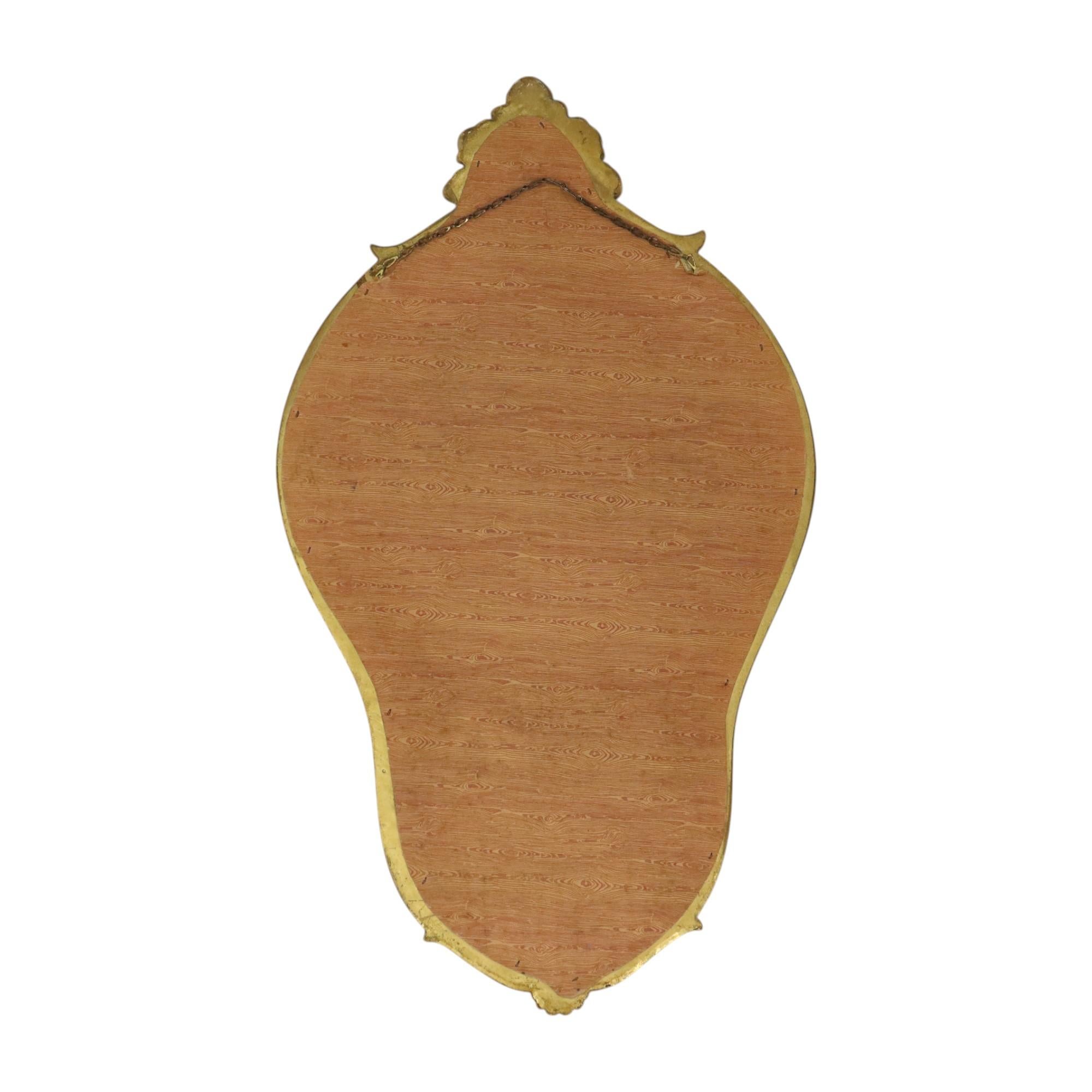 Gilded Baroque Style Mirror With Console Acanthus France For Sale 9