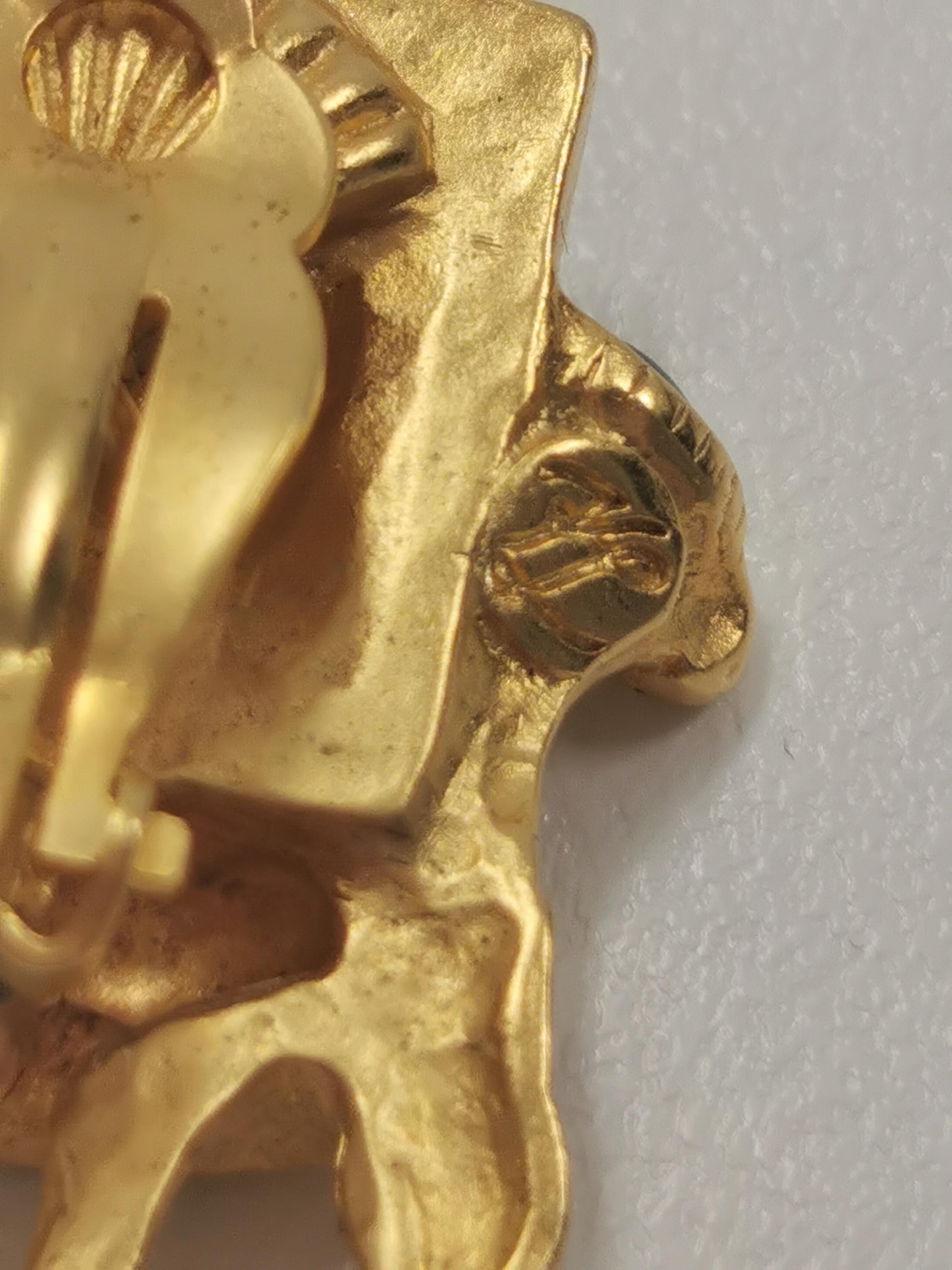 Vergoldete Bergère-Stühle ROCOCO LOUIS XVI GOLD Stuhl-Ohrringe von Karl Lagerfeld Damen im Angebot