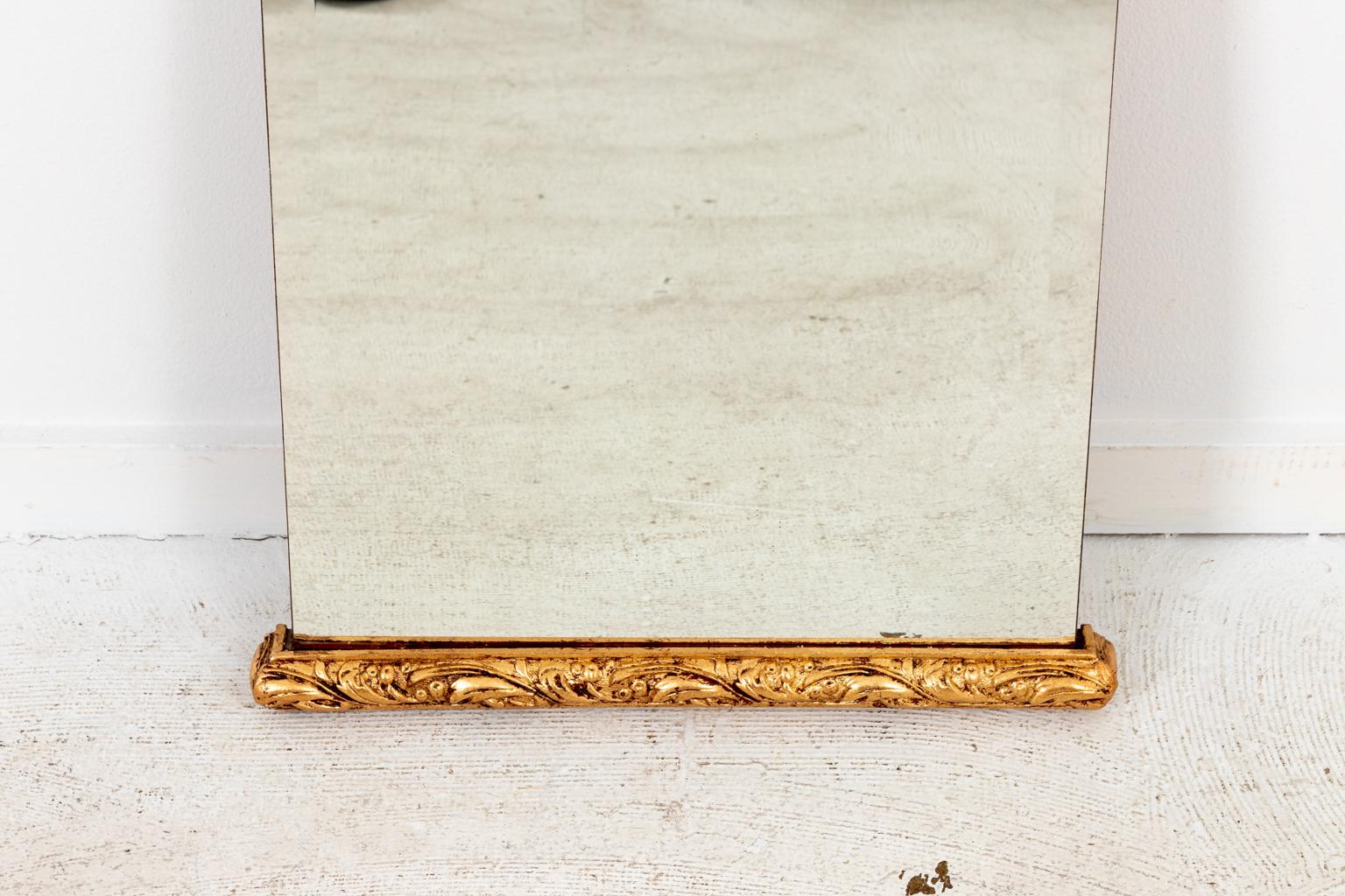 Gilded Beveled Mirror In Good Condition In Stamford, CT