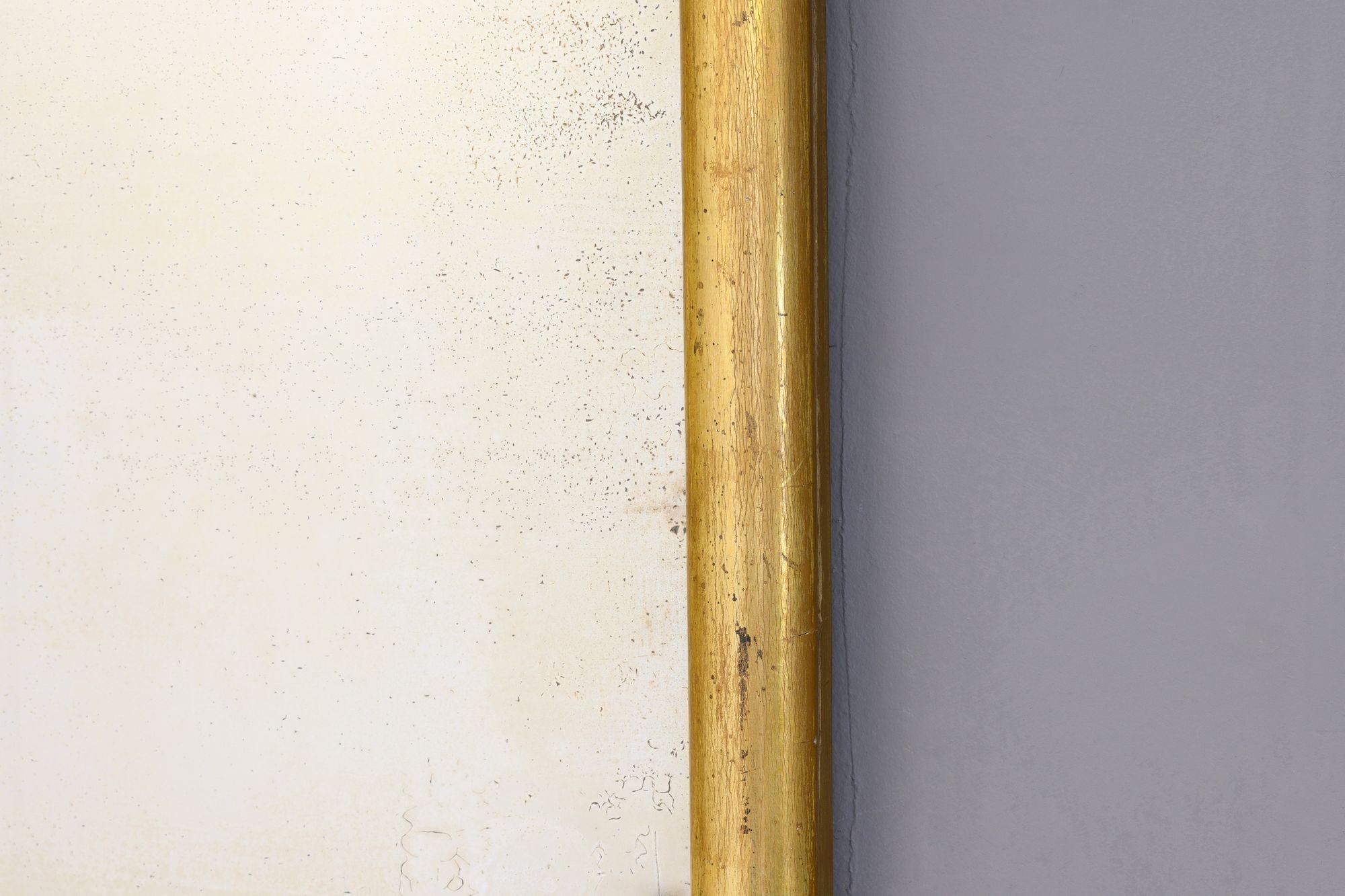Gilded Bistro Mirror For Sale 1