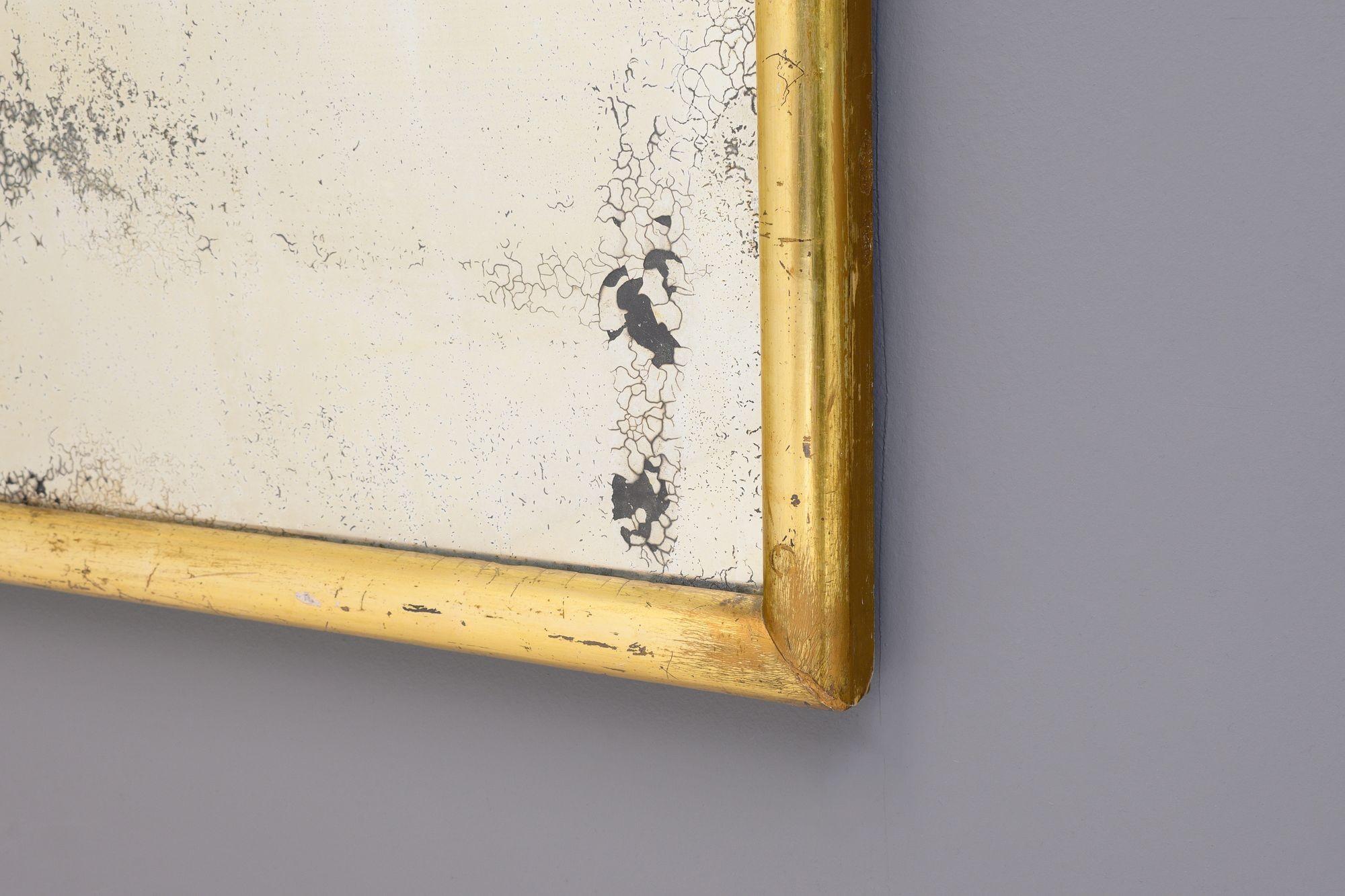Gilded Bistro Mirror For Sale 2
