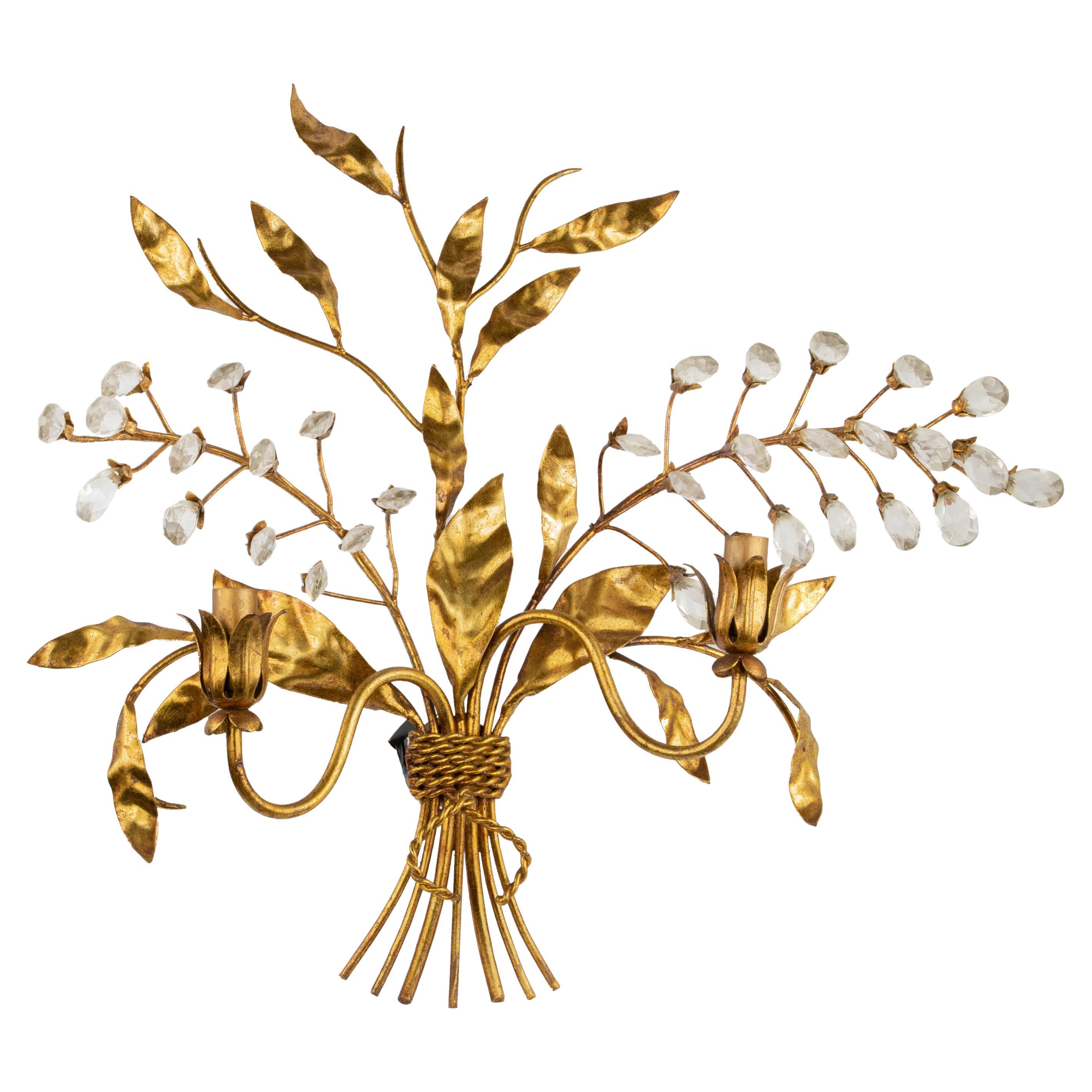 Lampe à support en laiton doré dans le style de Hans Kohl - Fin du 20e siècle en vente