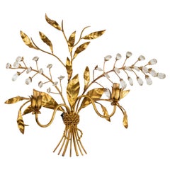 Lampe à support en laiton doré dans le style de Hans Kohl - Fin du 20e siècle