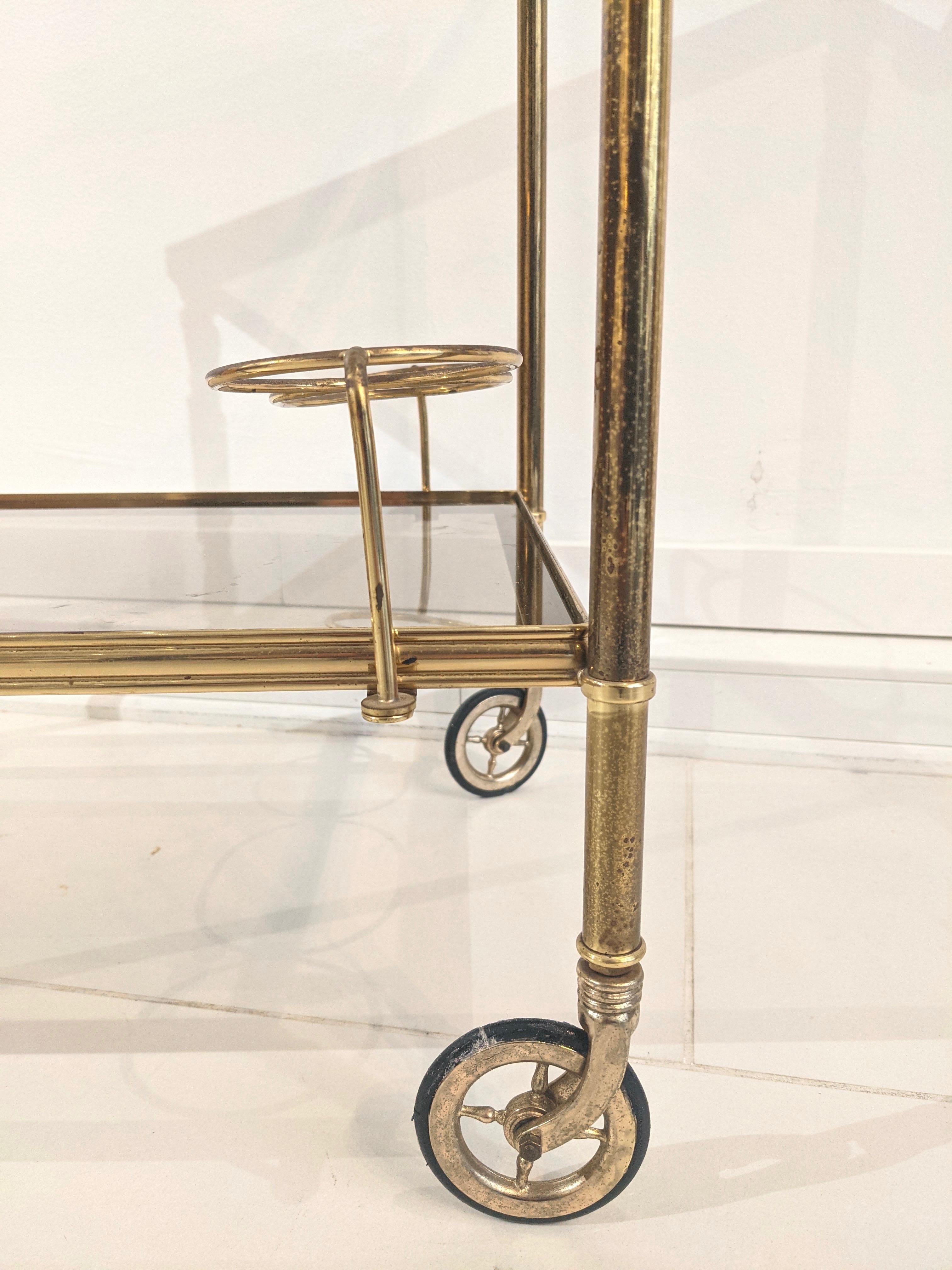 Gilded Brass Trolley For Sale 4
