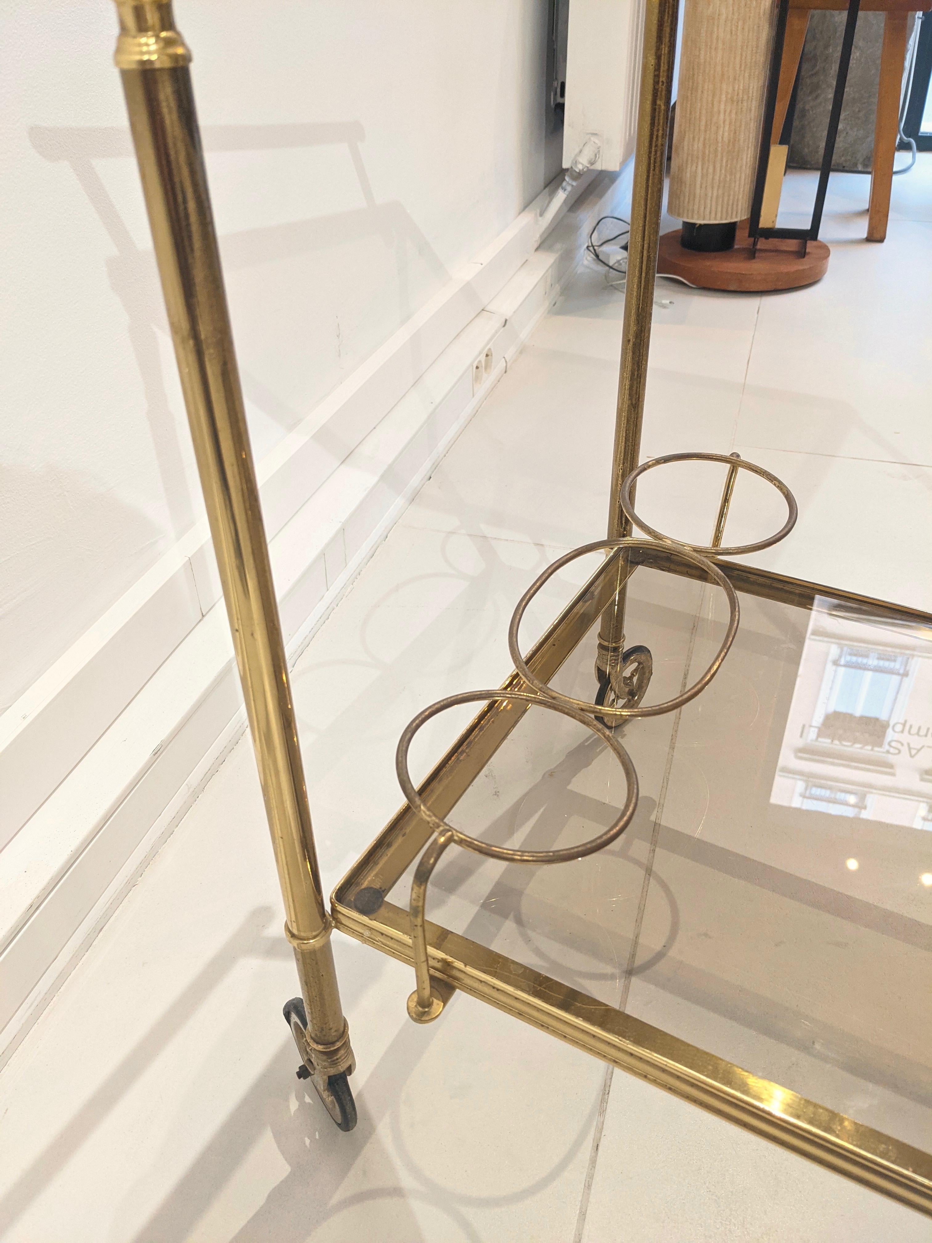 Gilded Brass Trolley For Sale 5
