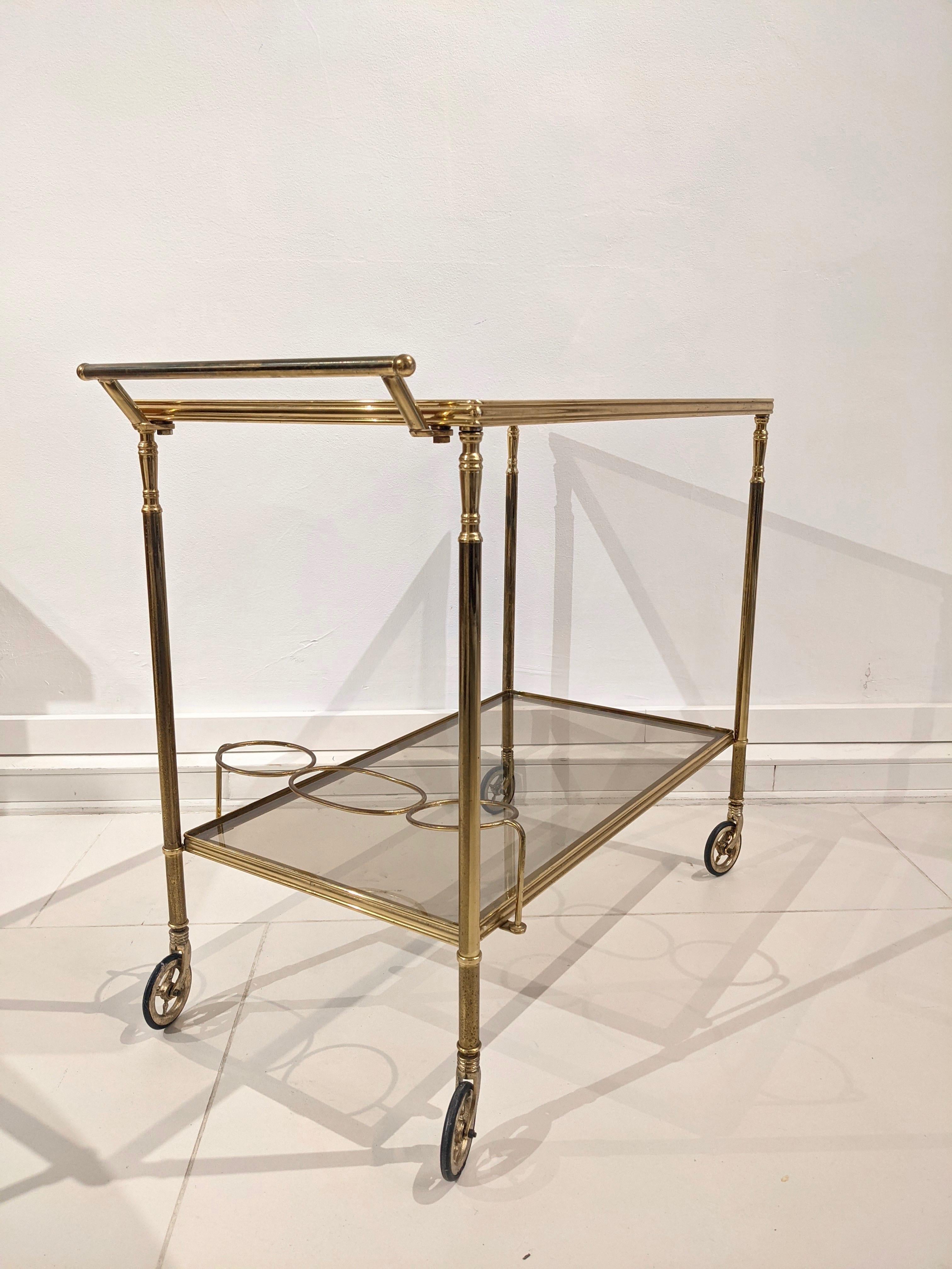 Gilded Brass Trolley For Sale 2