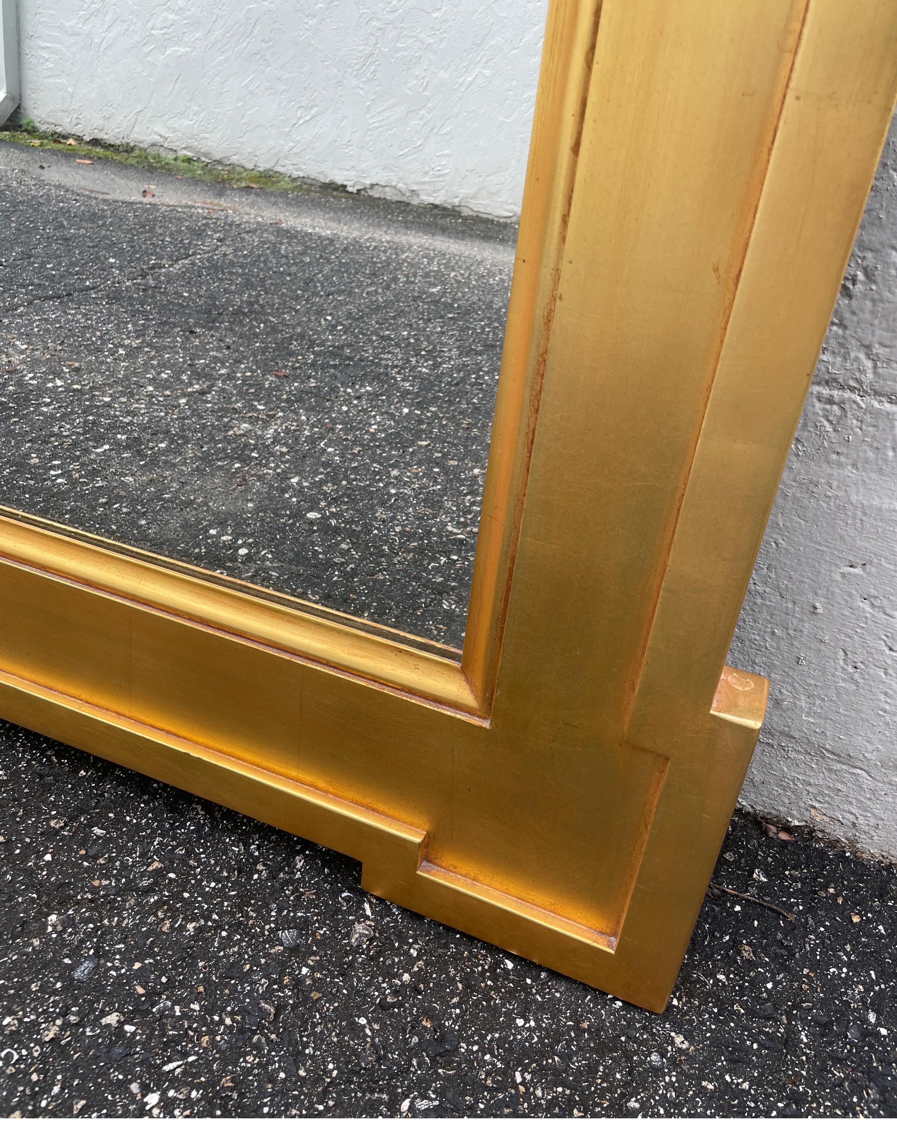 Gilded Broken Pediment Mirror by Donghia For Sale 6