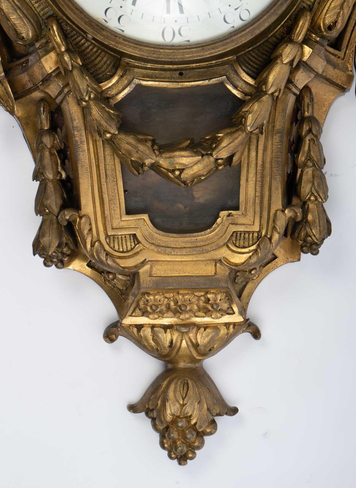 Gilded Bronze Applique Cartel In Good Condition In Saint-Ouen, FR