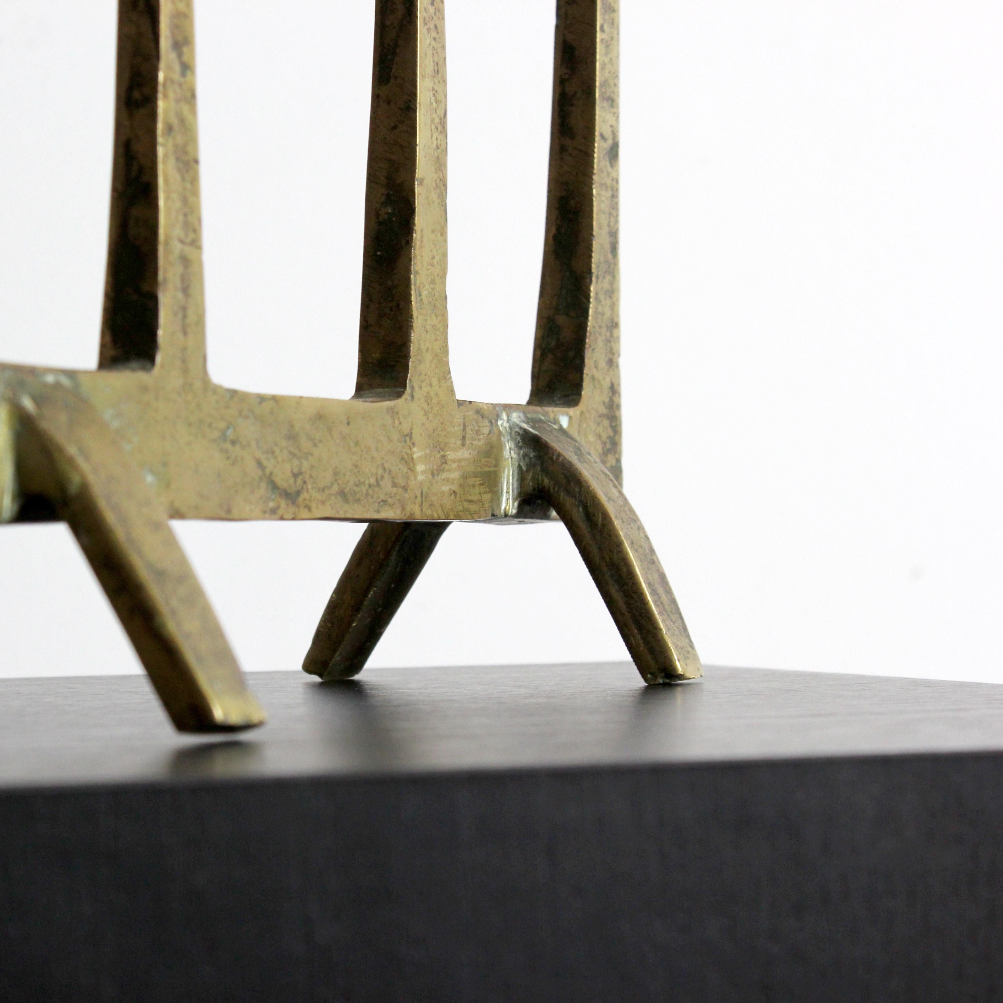 Gilded bronze candelabra - Atr. Felix Agostini - c. 1960 - France Measurements: For Sale 3