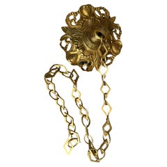 Gilded Bronze Canopy and Chain, France, Circa 1900
