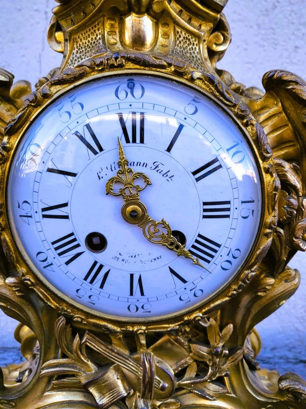 Kartell aus vergoldeter Bronze, 19. Jahrhundert (Napoleon III.) im Angebot