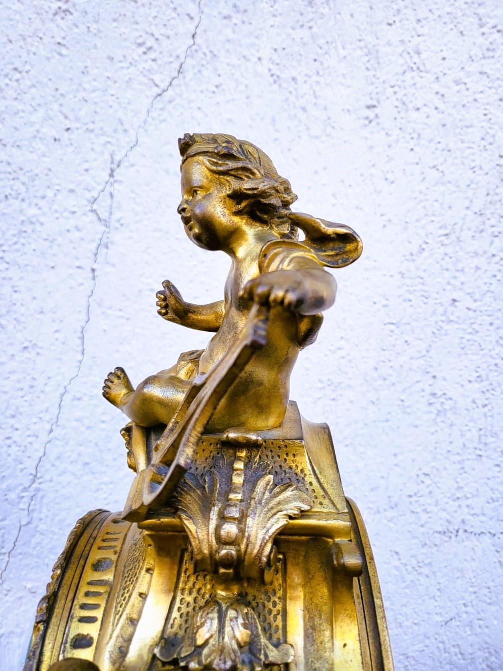 Kartell aus vergoldeter Bronze, 19. Jahrhundert im Zustand „Gut“ im Angebot in MARSEILLE, FR