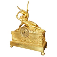 Gilded Bronze Clock Period Restoration 19th Century