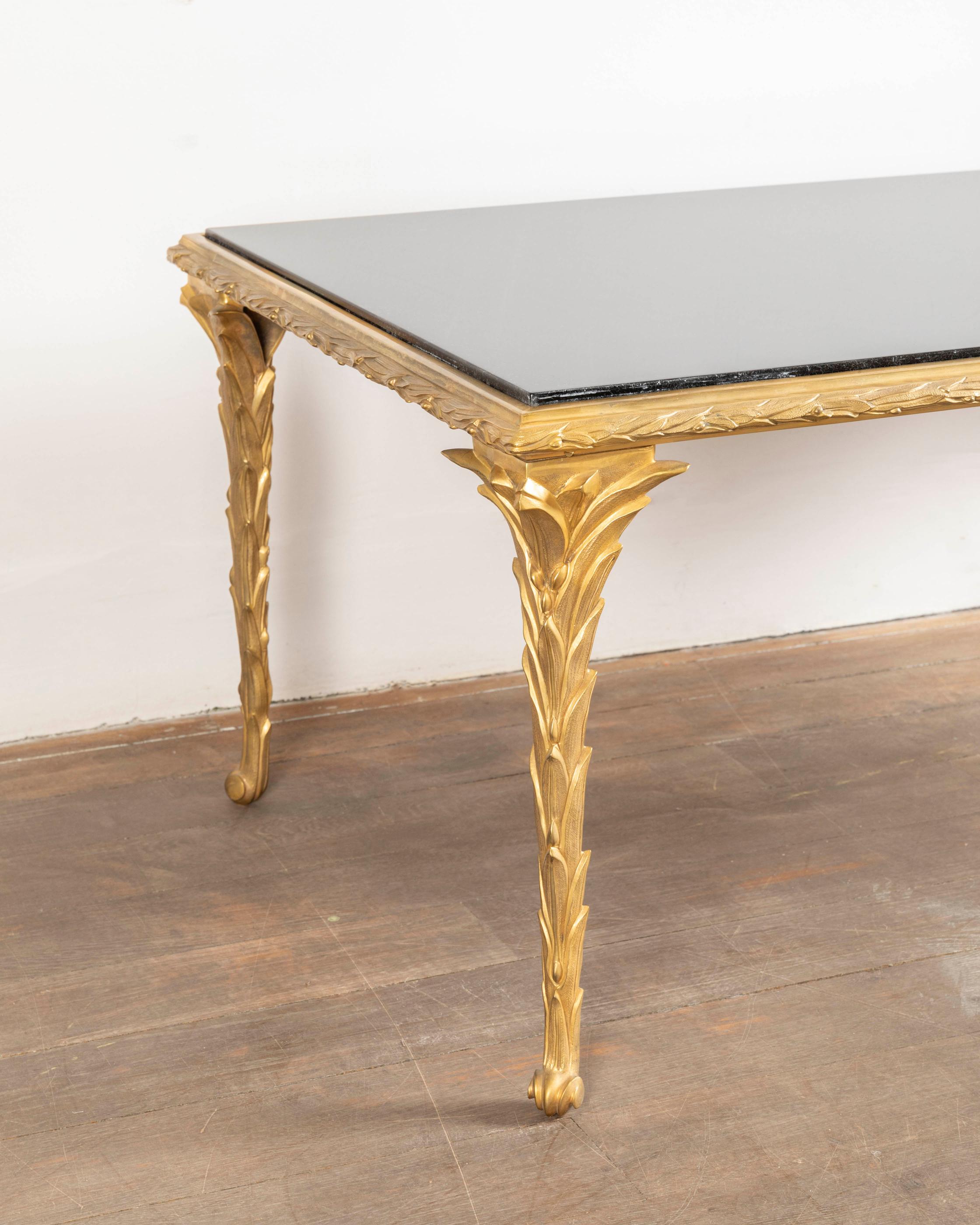 Gilded Bronze Coffee Table by Maison Baguès In Good Condition In Paris, Ile-de-France