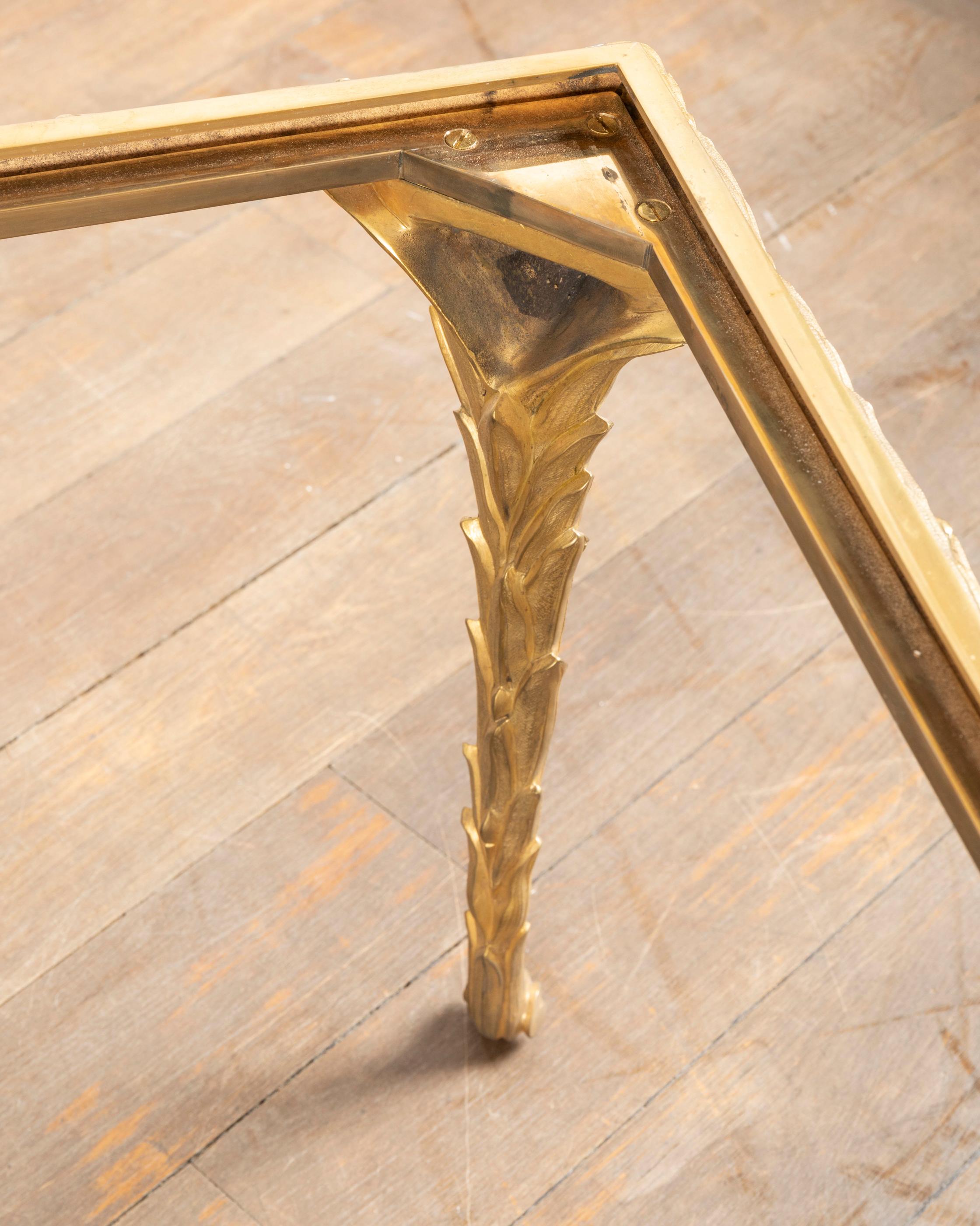 Gilded Bronze Coffee Table by Maison Baguès 1