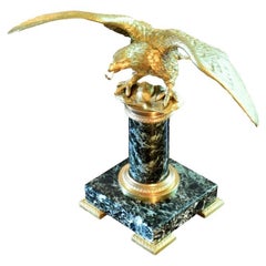 Gilded Bronze Eagle Topped French Empire Watch Holder
