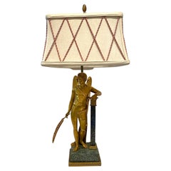 Gilded Bronze Figural Lamp