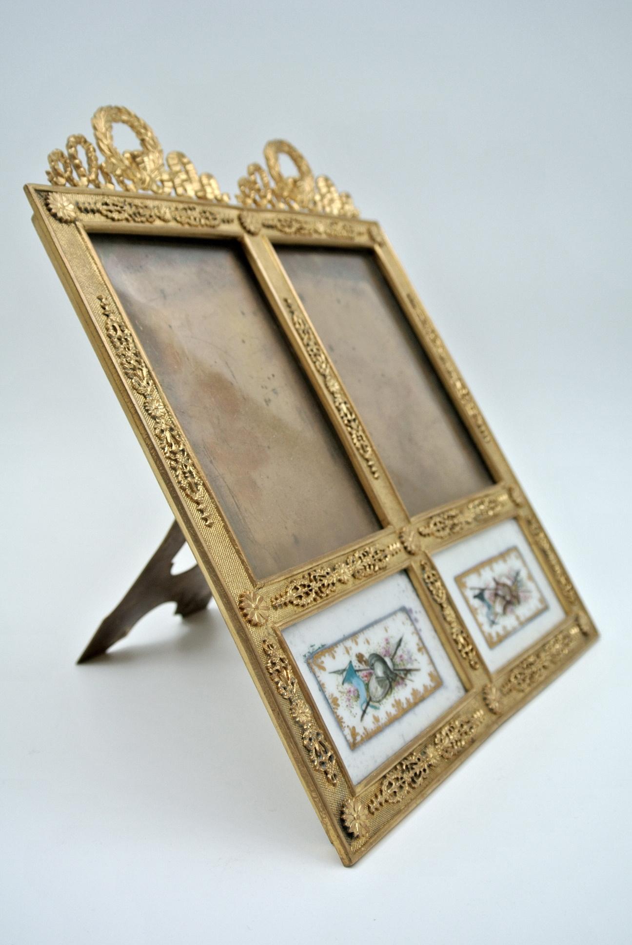 Gilded Bronze Frame and Painted Porcelain Plaque 4