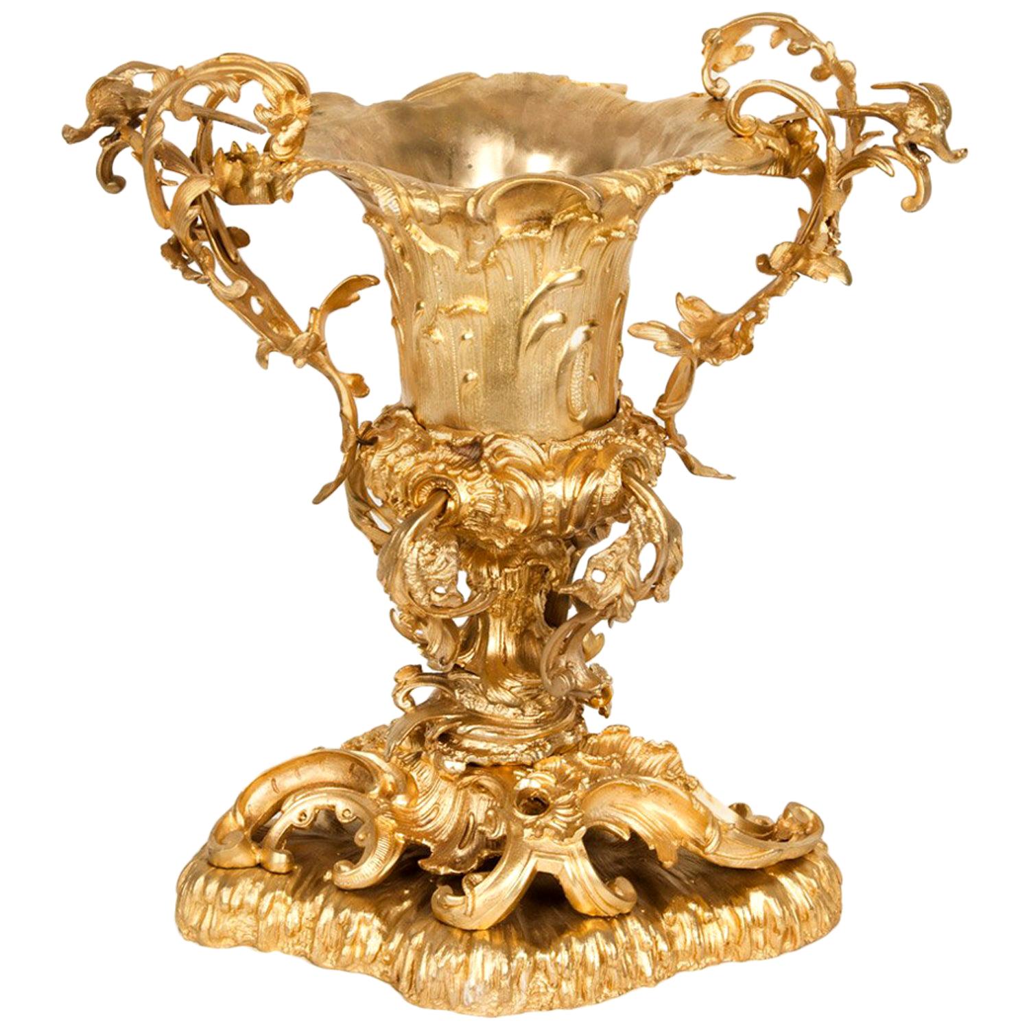 Gilded Bronze French Empire Decorative Centerpiece