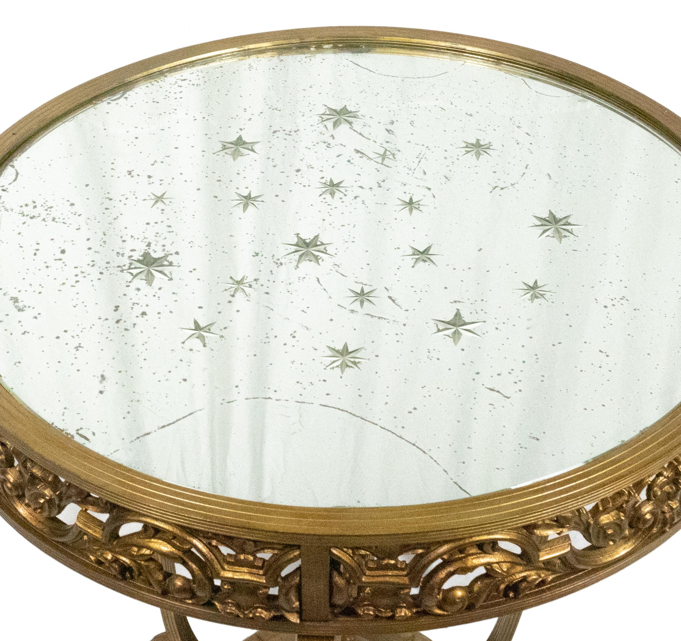Gilded Bronze Glass Table Louis XV, (20th Century ) For Sale 1
