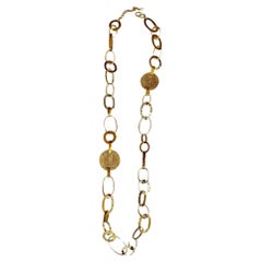 Gilded Bronze Hand Hammered Long Sautoir