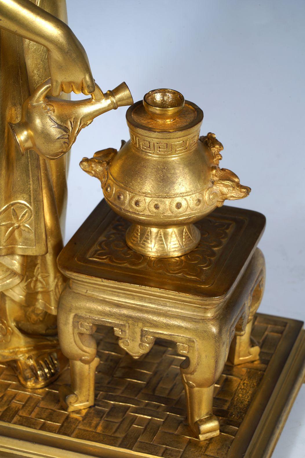 Coppia giapponese in bronzo dorato di E. Laurent & Raingo Frères, Francia, 1880 ca. in vendita 3