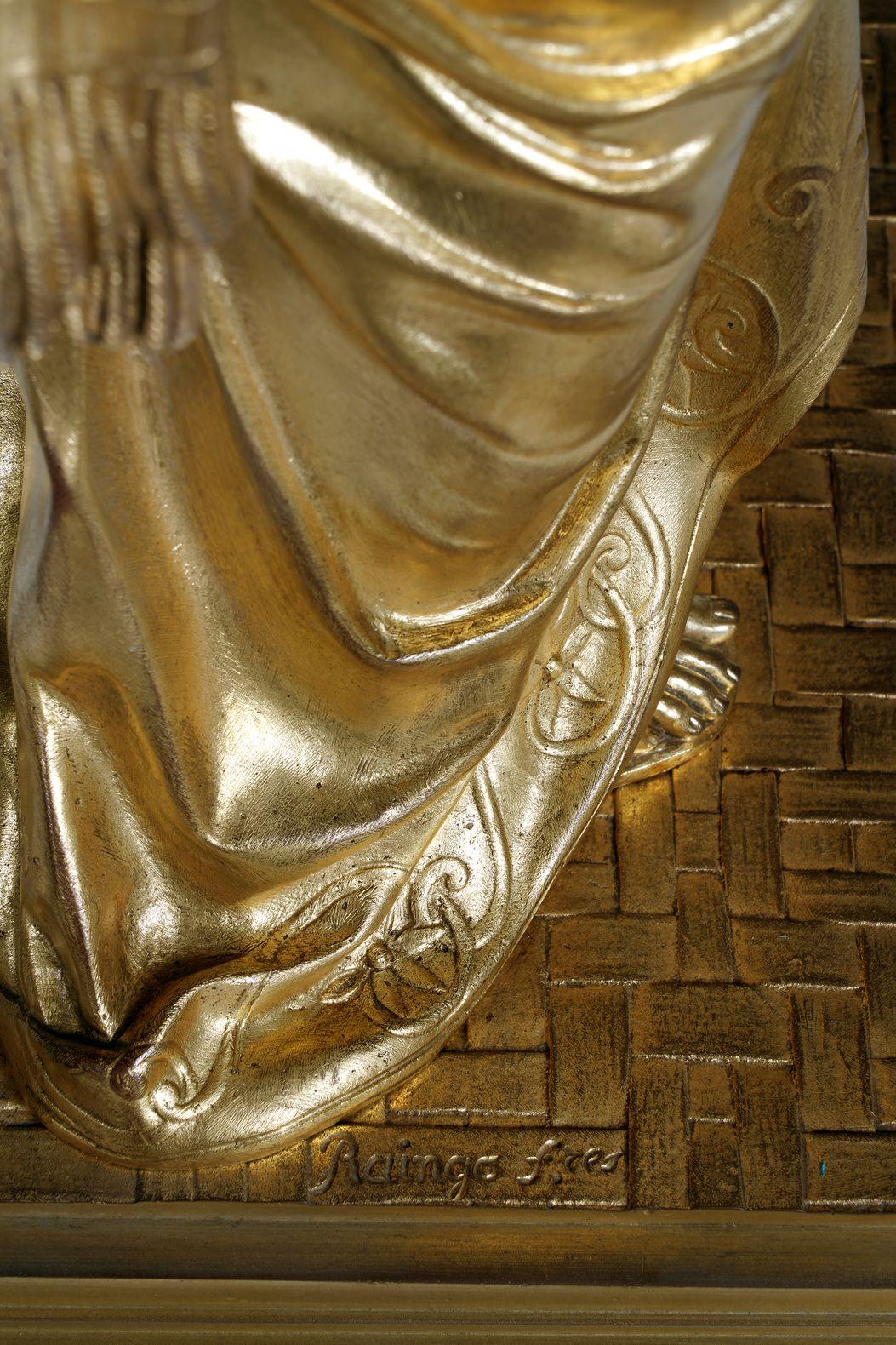 Coppia giapponese in bronzo dorato di E. Laurent & Raingo Frères, Francia, 1880 ca. in vendita 6