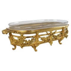 Antique Gilded Bronze Jardinière F. Barbedienne Signed 19th Century