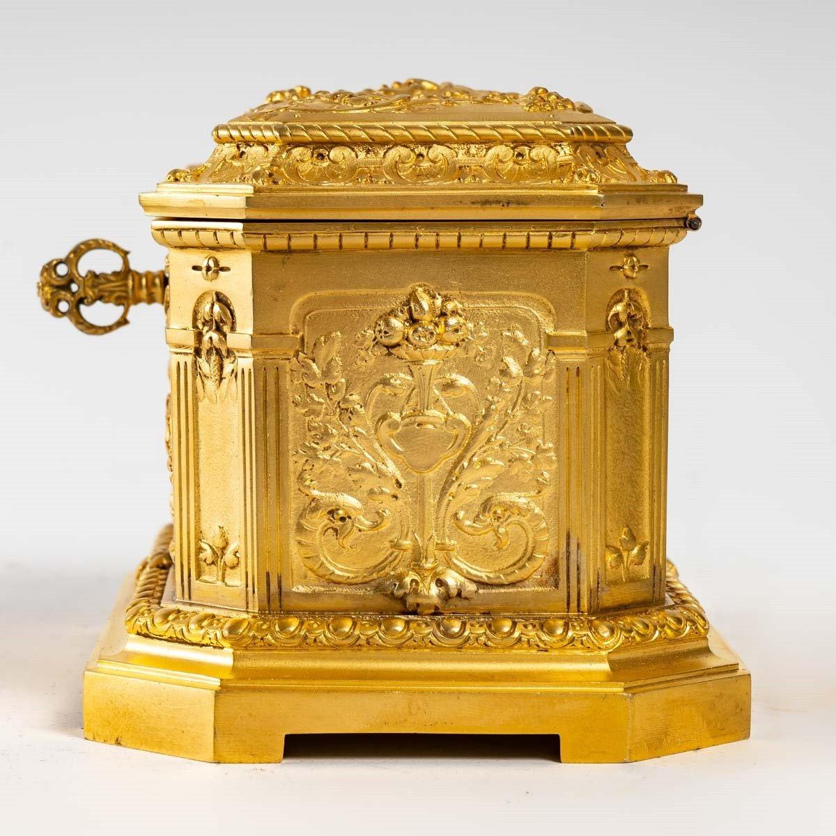 Gilded Bronze Jewelry Box by Paul Louchet 1